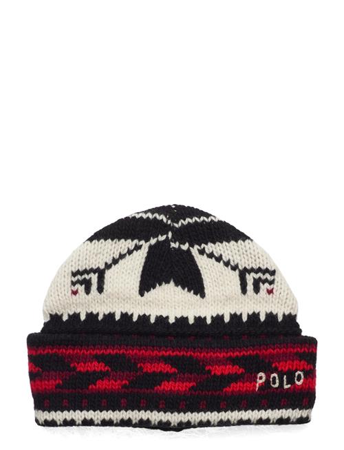 Se Polo Ralph Lauren Wool Blend-Snowflake Hat Polo Ralph Lauren Black ved Booztlet