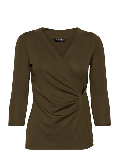 Stretch Jersey Top Lauren Ralph Lauren Green