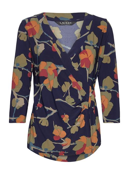 Se Lauren Ralph Lauren Floral Stretch Jersey Top Lauren Ralph Lauren Patterned ved Booztlet