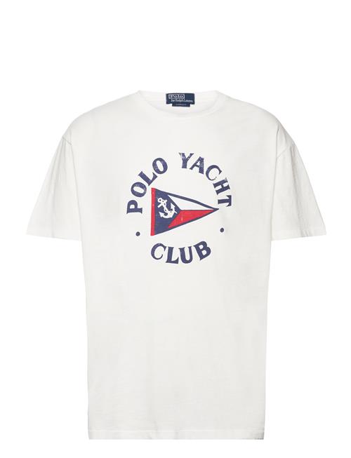 Se Polo Ralph Lauren Classic Fit Polo Yacht Club T-Shirt Polo Ralph Lauren White ved Booztlet