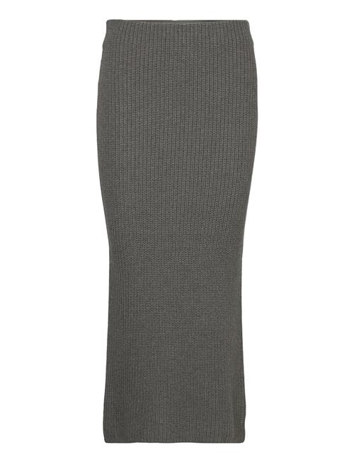 Cotton Knit Pencil Skirt Lauren Ralph Lauren Grey