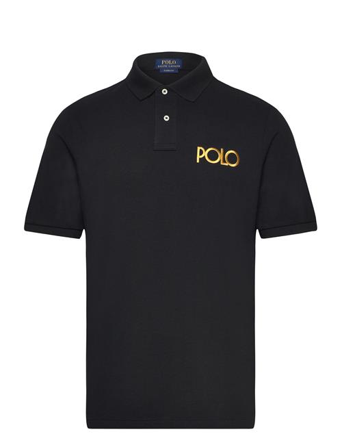 Polo Ralph Lauren Classic Fit Logo Mesh Polo Shirt Polo Ralph Lauren Black