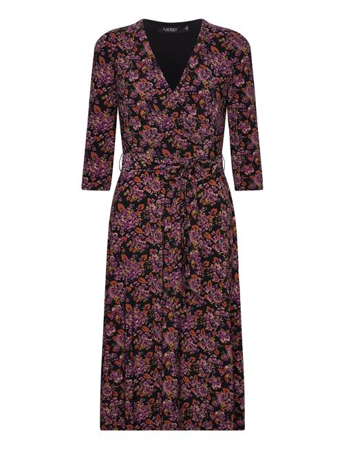 Carlyna-3/4 Sleeve-Day Dress Lauren Ralph Lauren Purple