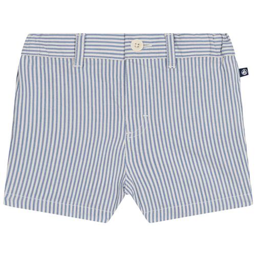 Se Petit Bateau Stribede Baby-shorts Blå | Blå | 18 months ved Babyshop