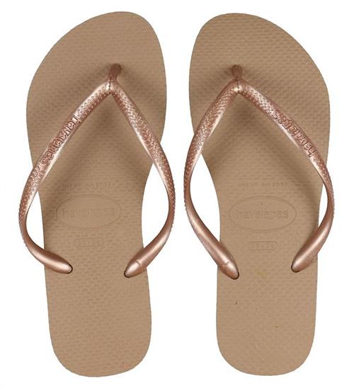 Se Havaianas Havaianas Klipklapper - Slim - Rosegold ved KidsWorld