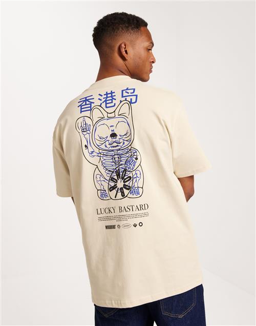 Woodbird WBBaine Bastard Tee Oversized t-shirts Offwhite/Navy