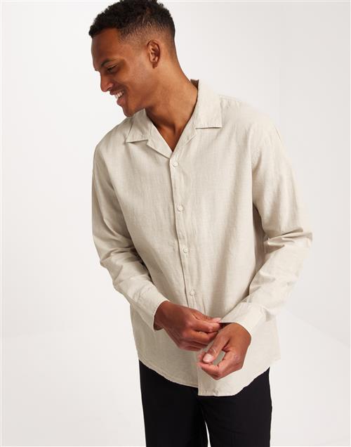 Selected Homme Slhrelaxnew-Linen Shirt Ls Resort Hørskjorter Pure Cashmere