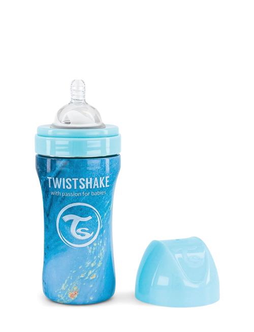 Twistshake Twistshake Anti-Colic Stainless Steel 330Ml Marble Blue Twistshake Blue