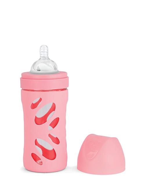 Twistshake Twistshake Anti-Colic Glass Bottle 260Ml Pastel Pink Twistshake Pink