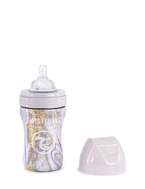 Se Twistshake Twistshake Anti-Colic Stainless Steel 260Ml Marble Grey Twistshake Grey ved Booztlet