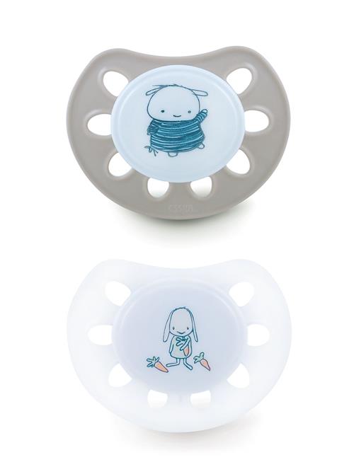 Se Esska Pacifier Classic Mini Silic 2 Pack, 0-6 Month Uni Esska Patterned ved Booztlet