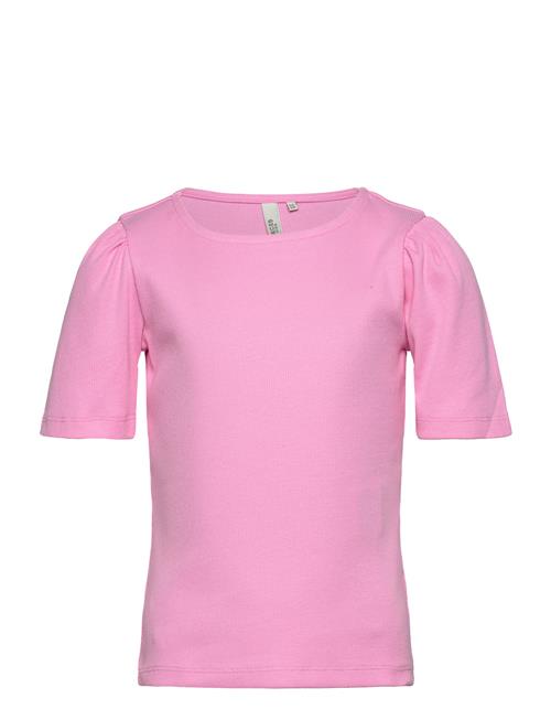 Pktania Ss O-Neck Puff Top Noos Bc Tw Little Pieces Pink