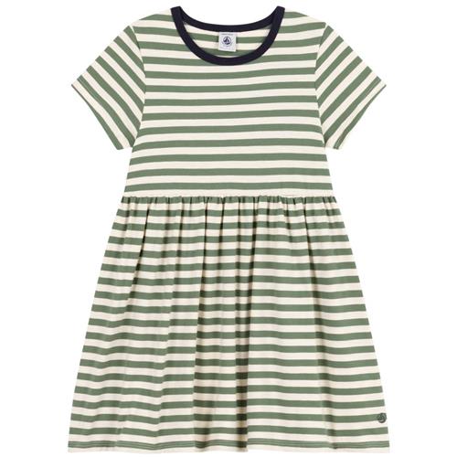 Se Petit Bateau Stribet Kjole Grøn | Grønn | 6 years ved Babyshop