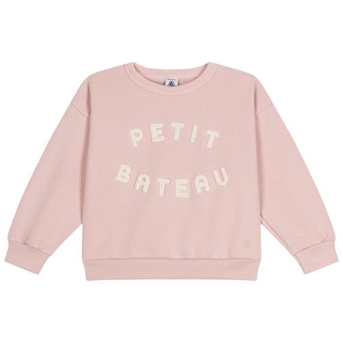 Se Petit Bateau Logo Sweatshirt Lyserød | Lyserød | 5 years ved Babyshop