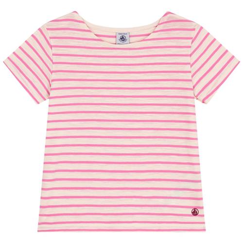 Se Petit Bateau Stribet T-shirt Lyserød | Lyserød | 8 years ved Babyshop