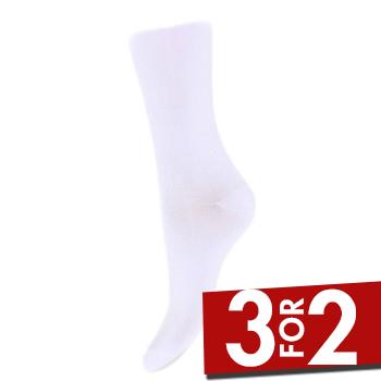 Decoy Strømper 3P Bamboo Thin Socks Hvid Strl 37/41 Dame