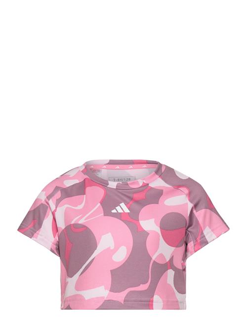 Se adidas Sportswear Jg Tr-Es Aop T Adidas Sportswear Pink ved Booztlet