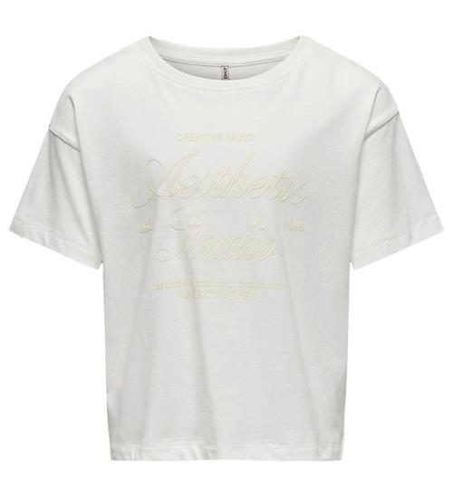 Se Kids Only T-Shirt - KogSimone - Cloud Dancer/Studio ved KidsWorld