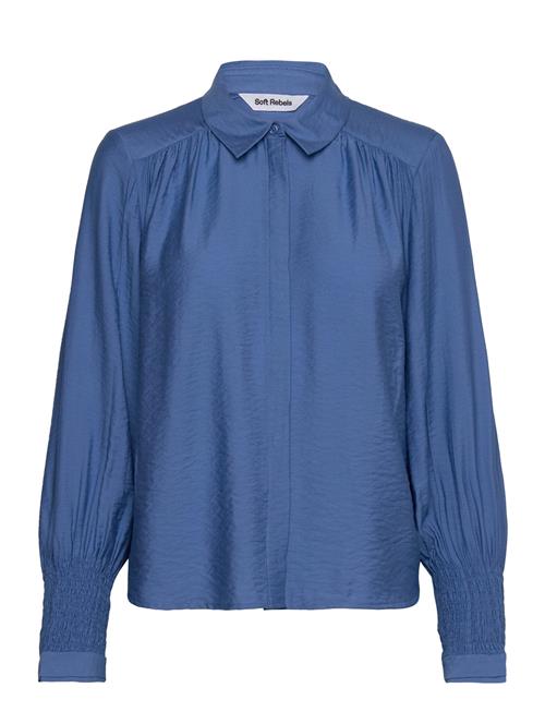 Se Soft Rebels Srtasha Shirt Soft Rebels Blue ved Booztlet