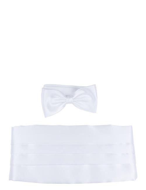 Polyester Cummerbund Set Portia 1924 White