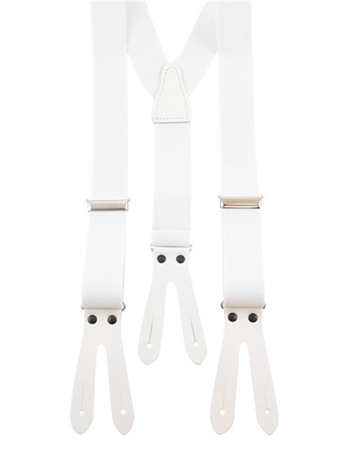 Se Portia 1924 Solid Suspenders Leather Ends Portia 1924 White ved Booztlet