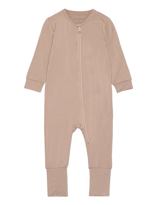 Minymo Nightsuit Ls - Bamboo Minymo Beige