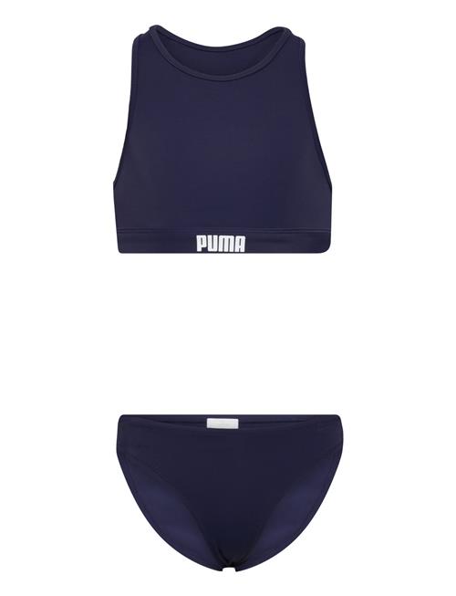 Se Puma Swim Puma Swim Girls Racerback Bikini Set 1P Puma Swim Blue ved Booztlet