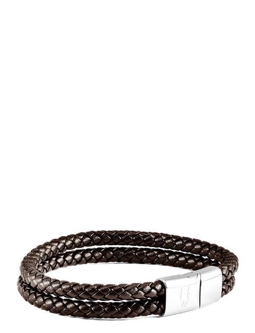 Se edd. Leather Bracelet Double Rope Edd. Brown ved Booztlet