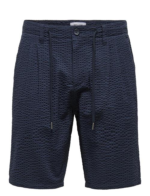 ONLY & SONS Onsleo Life 0009 Seersucker Shorts ONLY & SONS Navy