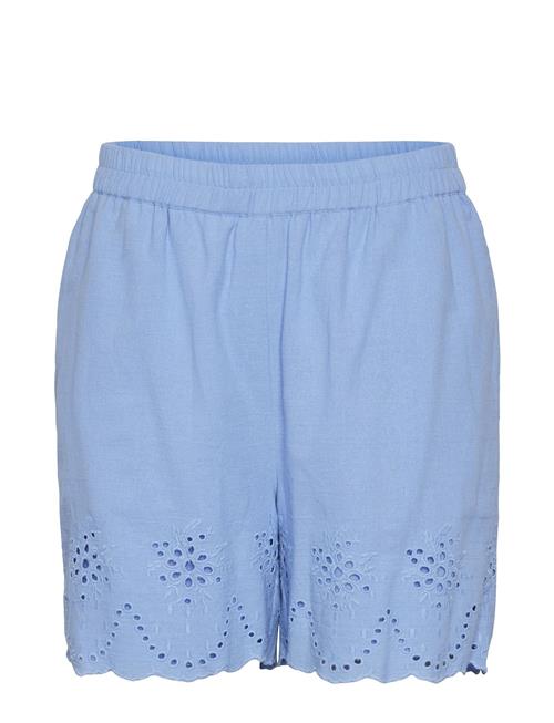 Pcalmina Mw Embroidery Shorts Bc Pieces Blue