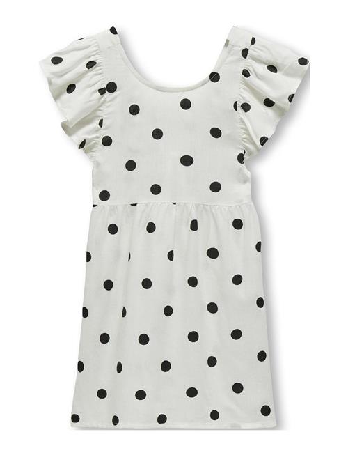 Kids Only Kmgdotty S/L Detail Dress Wvn Kids Only White