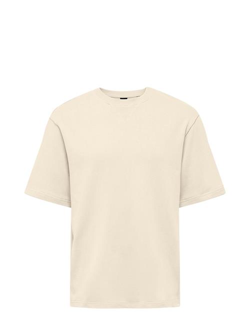 ONLY & SONS Onsmoab Life Rlx Ss Sweat ONLY & SONS Cream