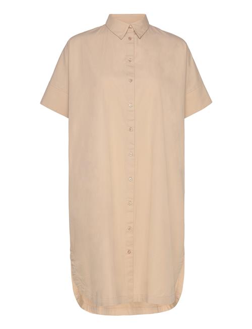 Slfblair 2/4 Short Shirt Dress Noos Selected Beige