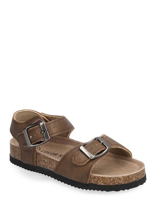 Color Kids Sandals Velcro Straps Color Kids Brown