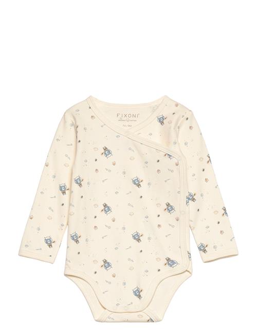 Fixoni Wrap Body Ls W.aop Fixoni Cream