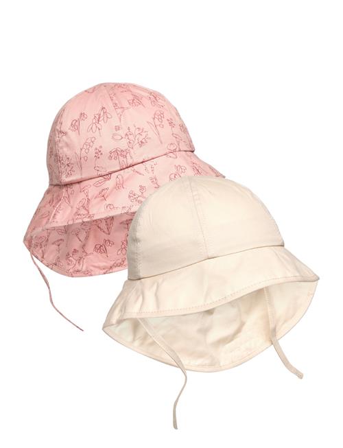 En Fant Summer Hat W. String 2-Pack En Fant Patterned