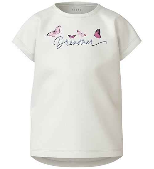 Se Name It Name It T-shirt - NkfVigea - Bright White/Dreamer ved KidsWorld