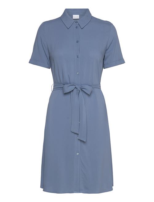 Vila Vipaya S/S Shirt Dress/Su - Noos Vila Blue