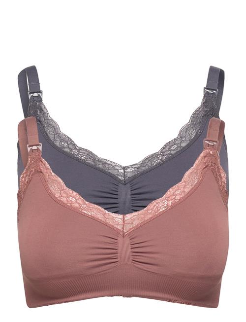 Bra 2 P Seamless Nursing W La Lindex Brown