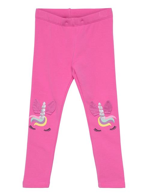 Lindex Leggings Unicorn Face Knee Det Lindex Pink