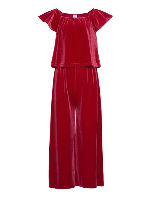 Se Lindex Jumpsuit Velvet Young Girl Lindex Red ved Booztlet