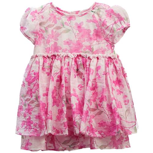 Se Bardot Junior Lucia Blooms Mini Blomstret Baby-kjole Pink Bloom | Lyserød | 6-12 months ved Babyshop