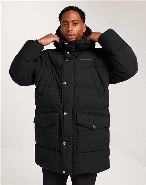 Gant Long Alta Down Jacket Dunjakker Black