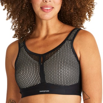 Swegmark Bh Net Impact Force Moulded Cups Sport Bra Sort B 85 Dame