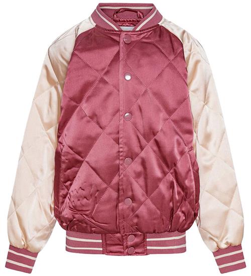 Se Molo Bomberjakke - Haru - Dark Rose/Creme m. Broderi ved KidsWorld