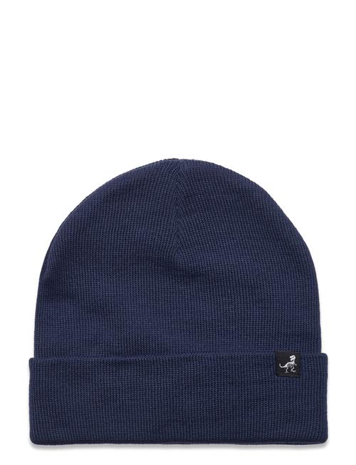 Se Lindex Knitted Beanie Fold Up Small K Lindex Blue ved Booztlet