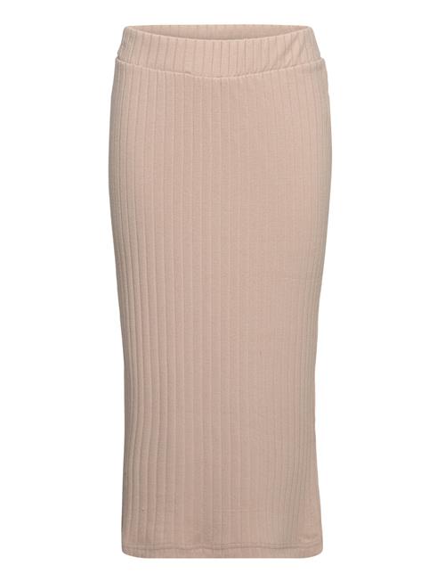 Lindex Skirt Long Rib Lindex Beige