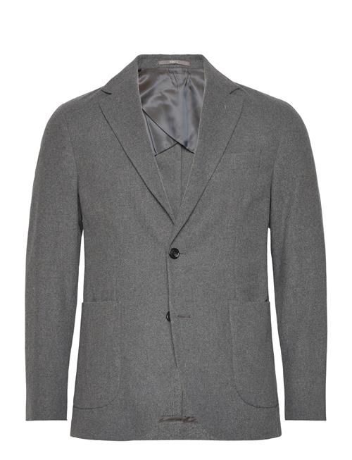 Mango Slim Fit Flecked Wool Blazer Mango Grey