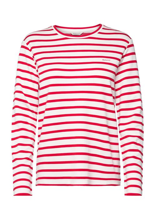 GANT Striped Ls T-Shirt GANT Red