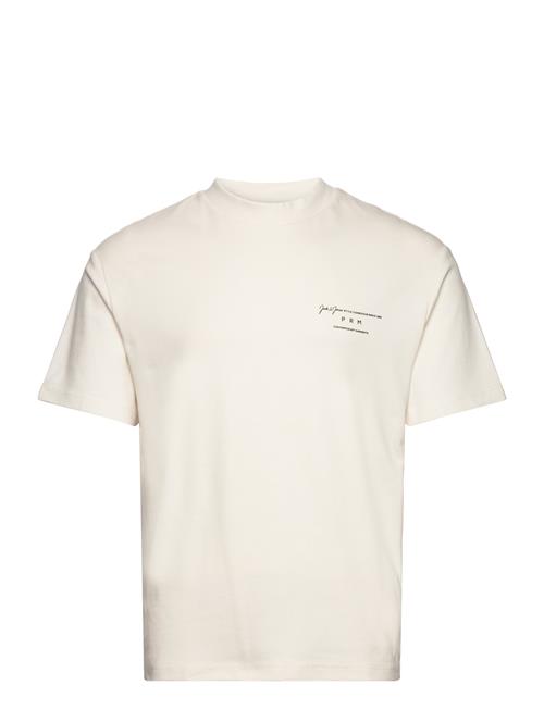 Jack & Jones Jprblasanchez Branding Tee Crew Neck Sn Jack & J S Cream